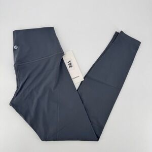 Lululemon Align High‎ Rise Pant 28 Coal Grey Nulu Yoga Leggings LW5DITS Size 6